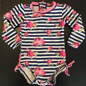 Ruffle Butts long sleeve toddler swimsuit